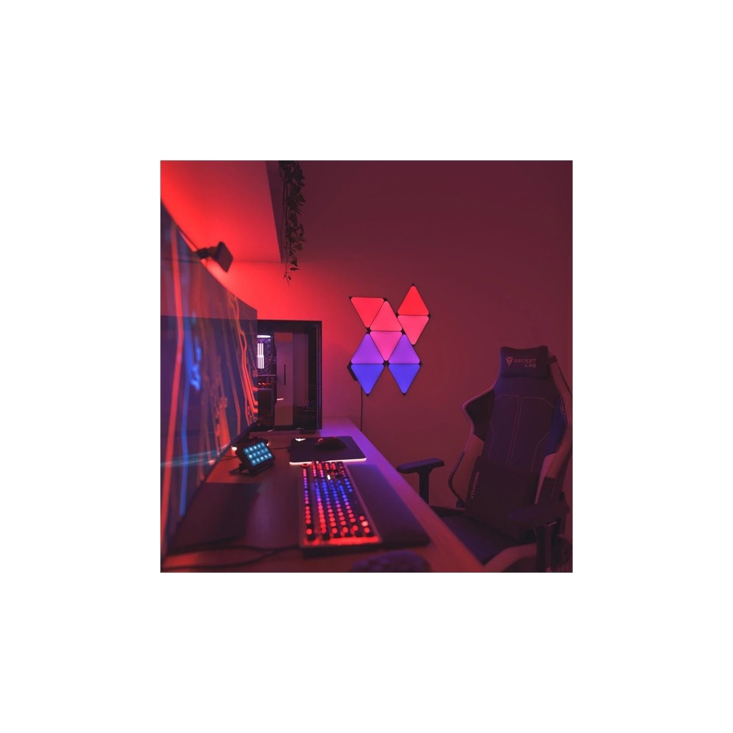 Nanoleaf Shapes Black Mini Triangles Expansion Pack (10 panels)
