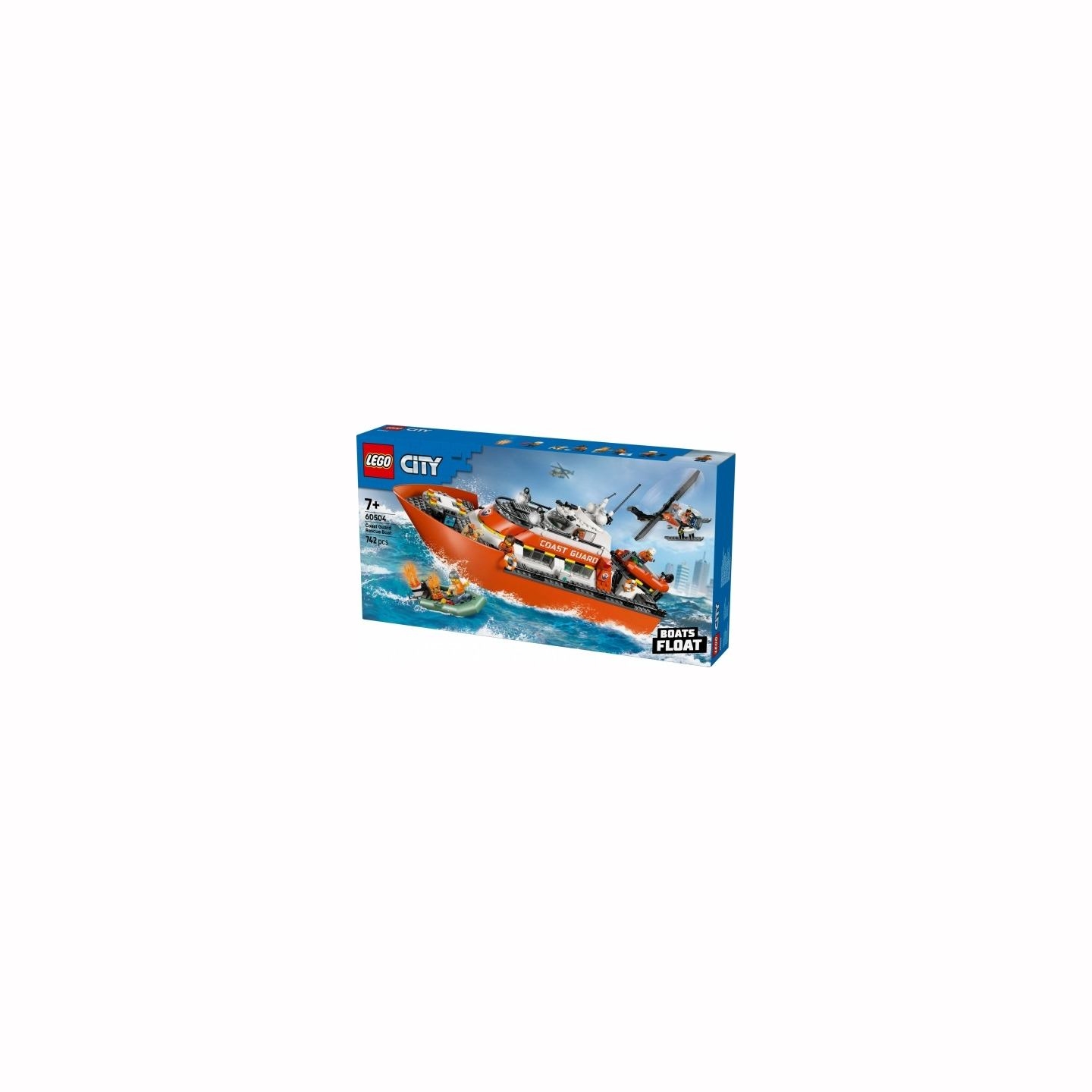 Lego Blocks City 60504 Coast Guard Rescue Boat and amp: Helicopter
