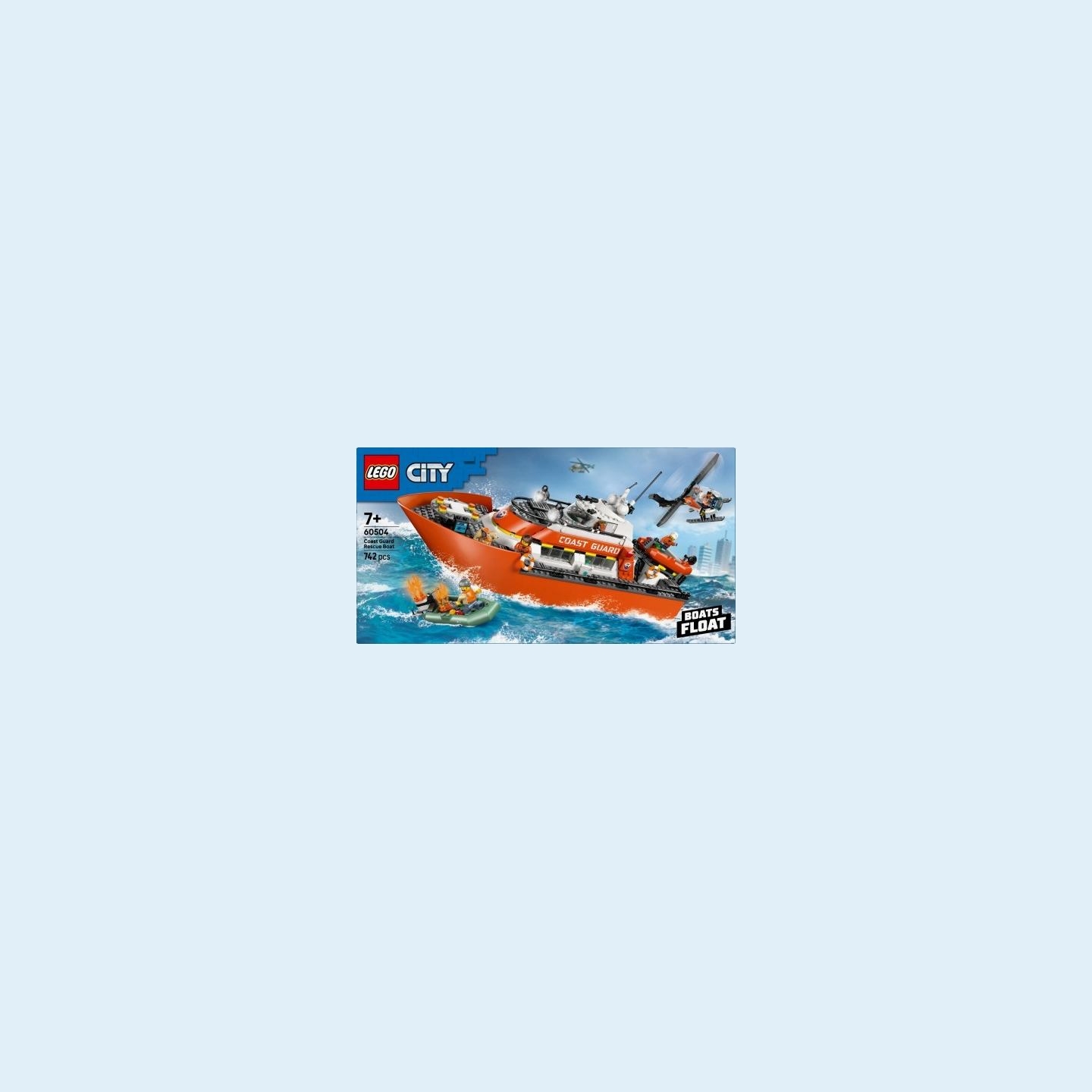 Lego Blocks City 60504 Coast Guard Rescue Boat and amp: Helicopter