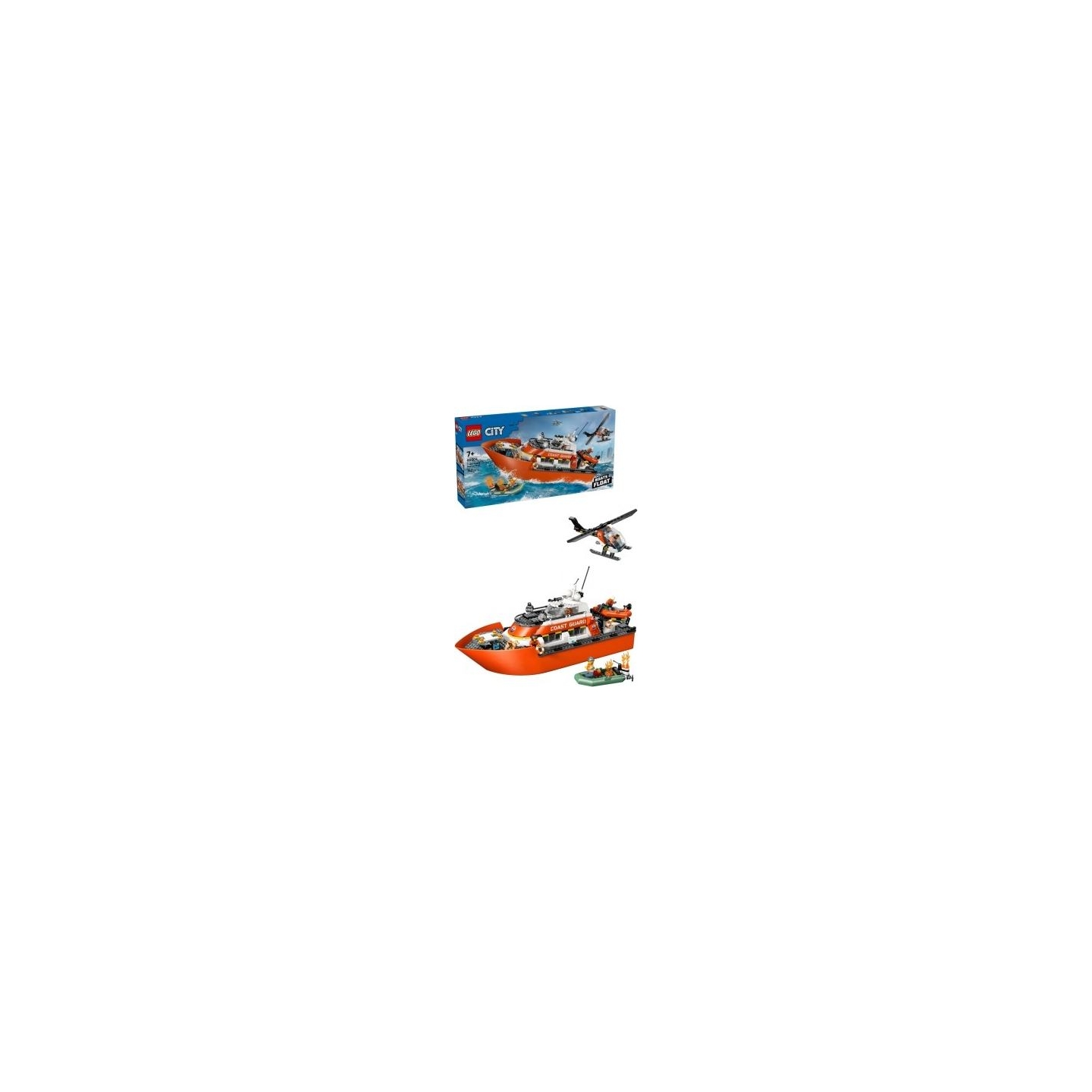Lego Blocks City 60504 Coast Guard Rescue Boat and amp: Helicopter