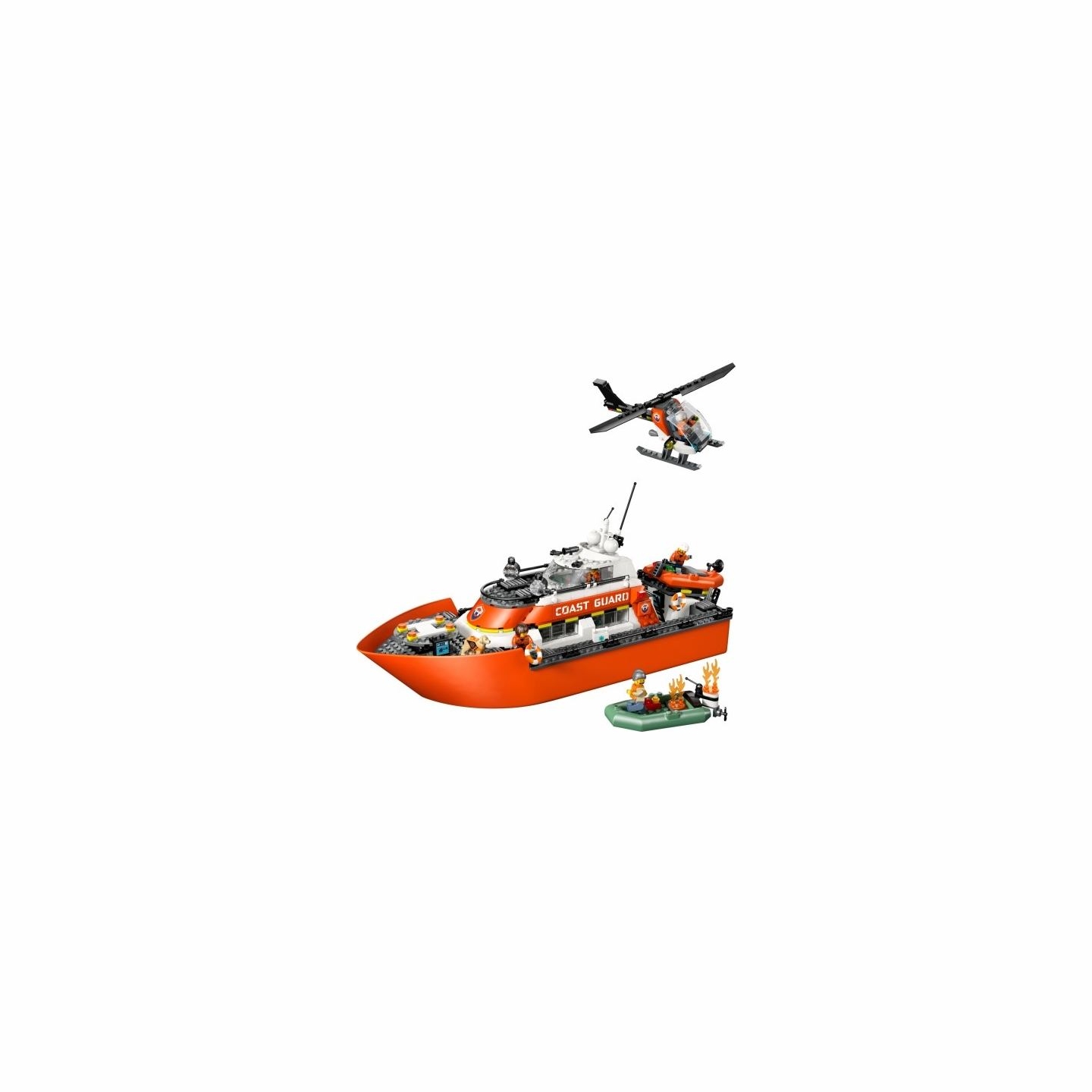 Lego Blocks City 60504 Coast Guard Rescue Boat and amp: Helicopter
