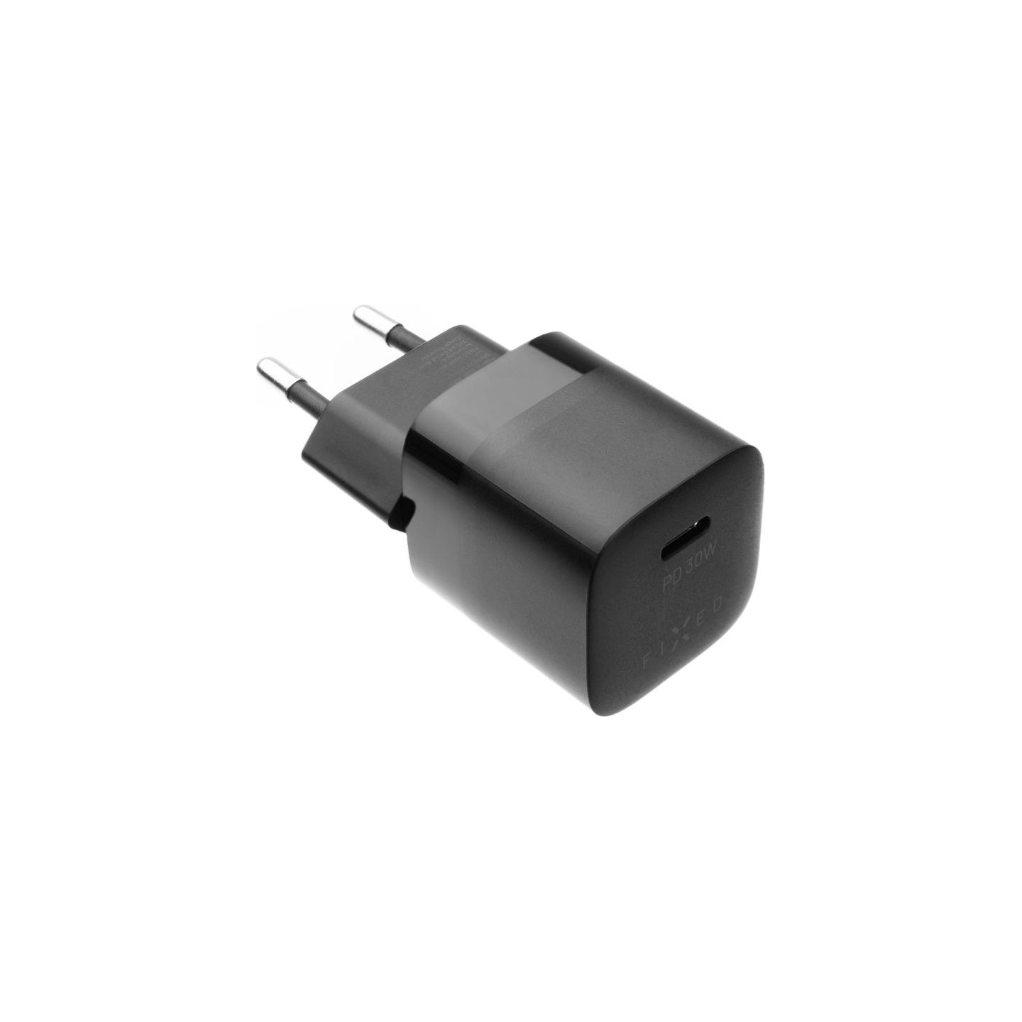 Fixed Mini wall charger with USB-C output and PD support, 30W | FIXC30M-C-BK