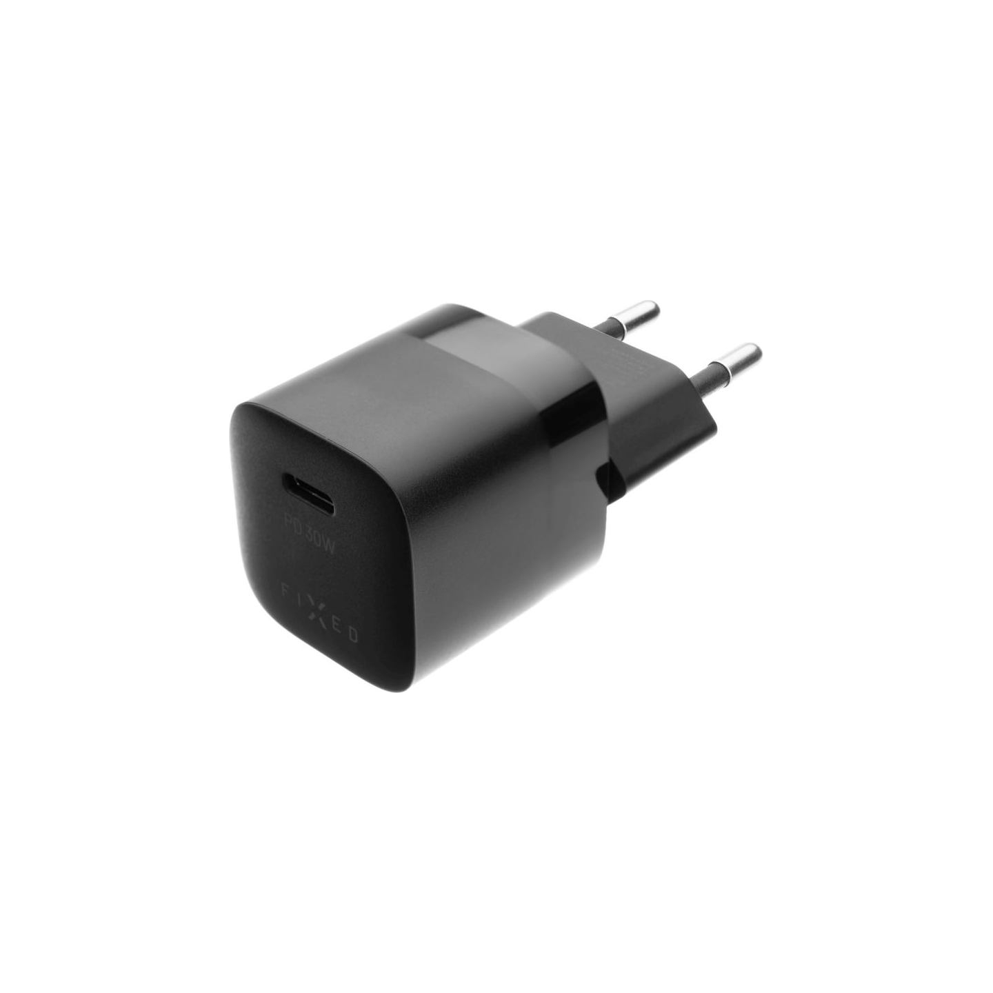 Fixed Mini wall charger with USB-C output and PD support, 30W | FIXC30M-C-BK