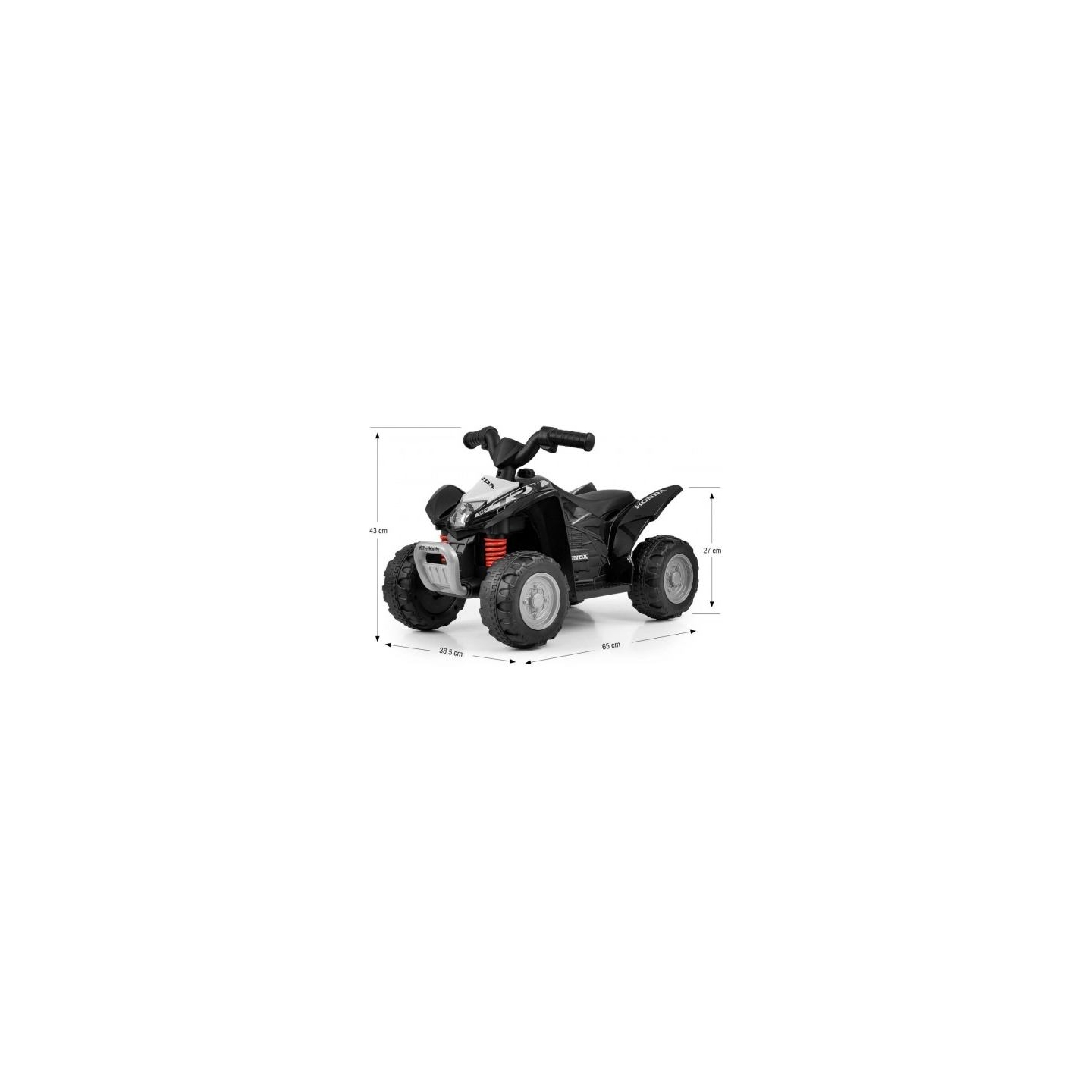 Milly Mally Quad Honda ATV battery powered black