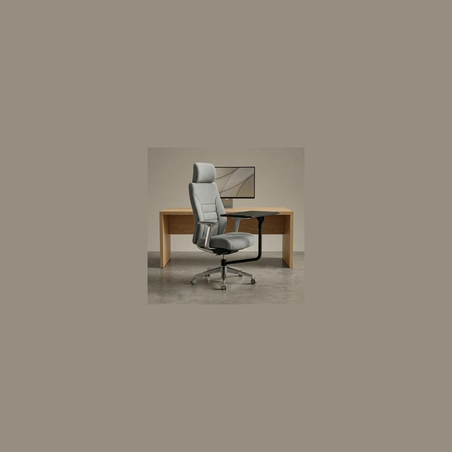 Maclean Keyboard tray for mounting on chair MC-139