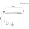 Maclean Keyboard tray for mounting on chair MC-139