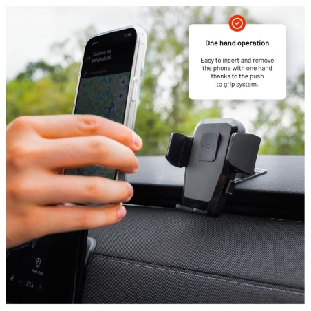Fixed Iconiq Dash with adhesive foot for dashboard | FIXICQ-M-BK | Universal car holder | Black