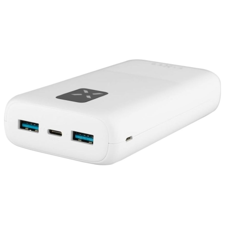 Fixed Power bank Zen 20 with LCD display and PD 20W output | FIXZEN-20-WH | 20000 mAh | White