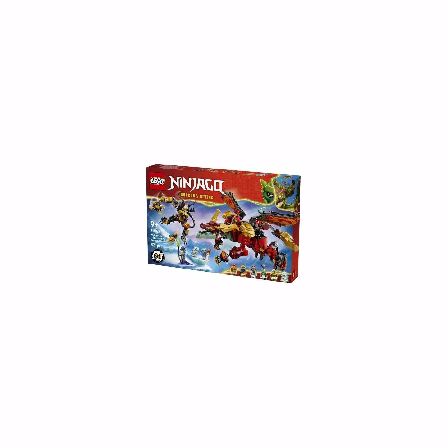 Lego Ninjago 71868 Wyldfyres Transforming Dragon Mech Blocks