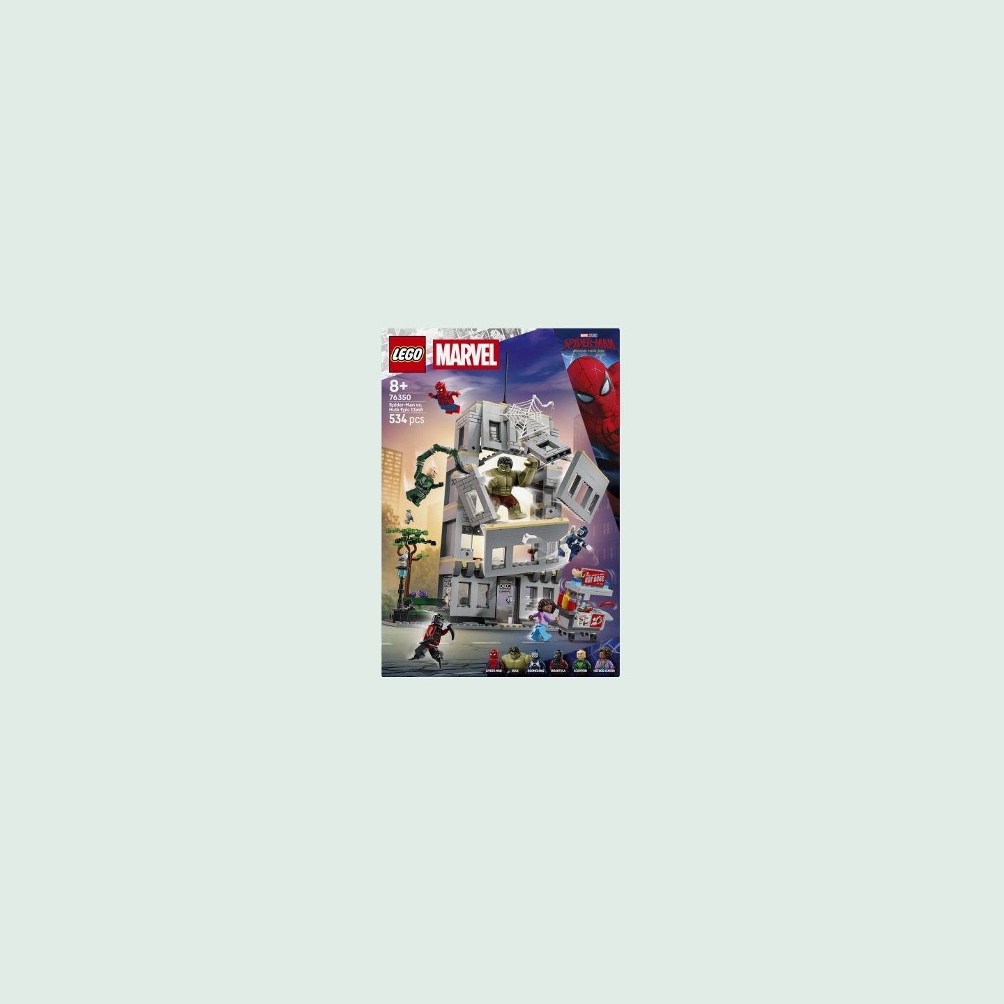 Lego Marvel Super Heroes 76350 Spider-Man vs.Hulk Epic Clash Blocks