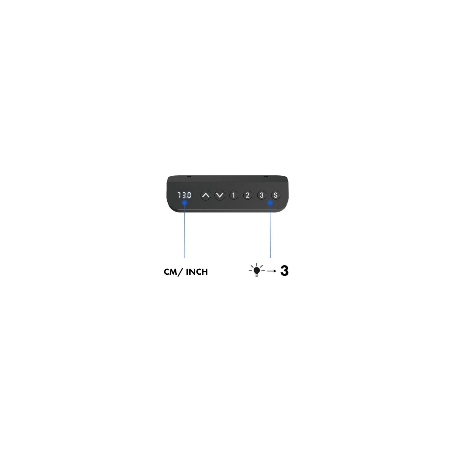 Ergo Office Electric desk ER-400B, regulation