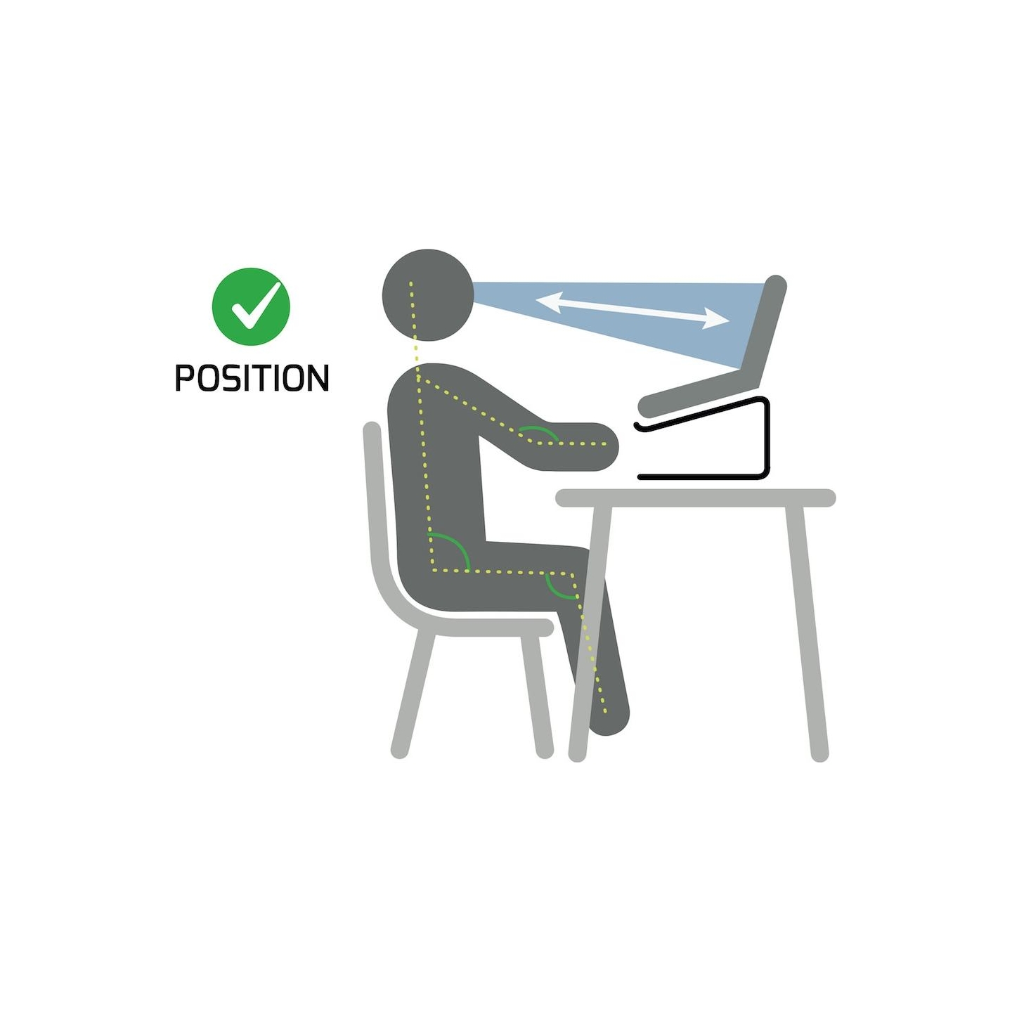 Port Designs | Ergonomic Notebook stand | 901103 | Notebook Stand | Black