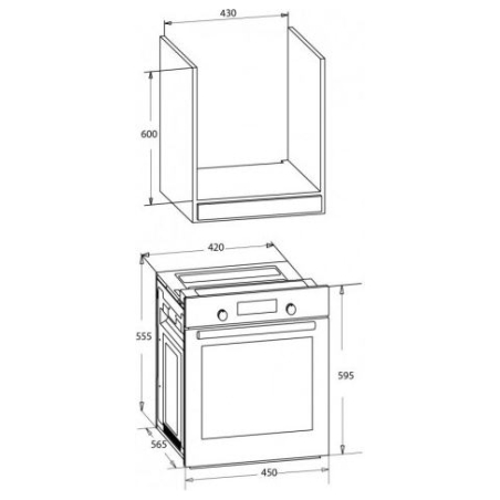 MPM Oven MPM-45-BO-22 45cm