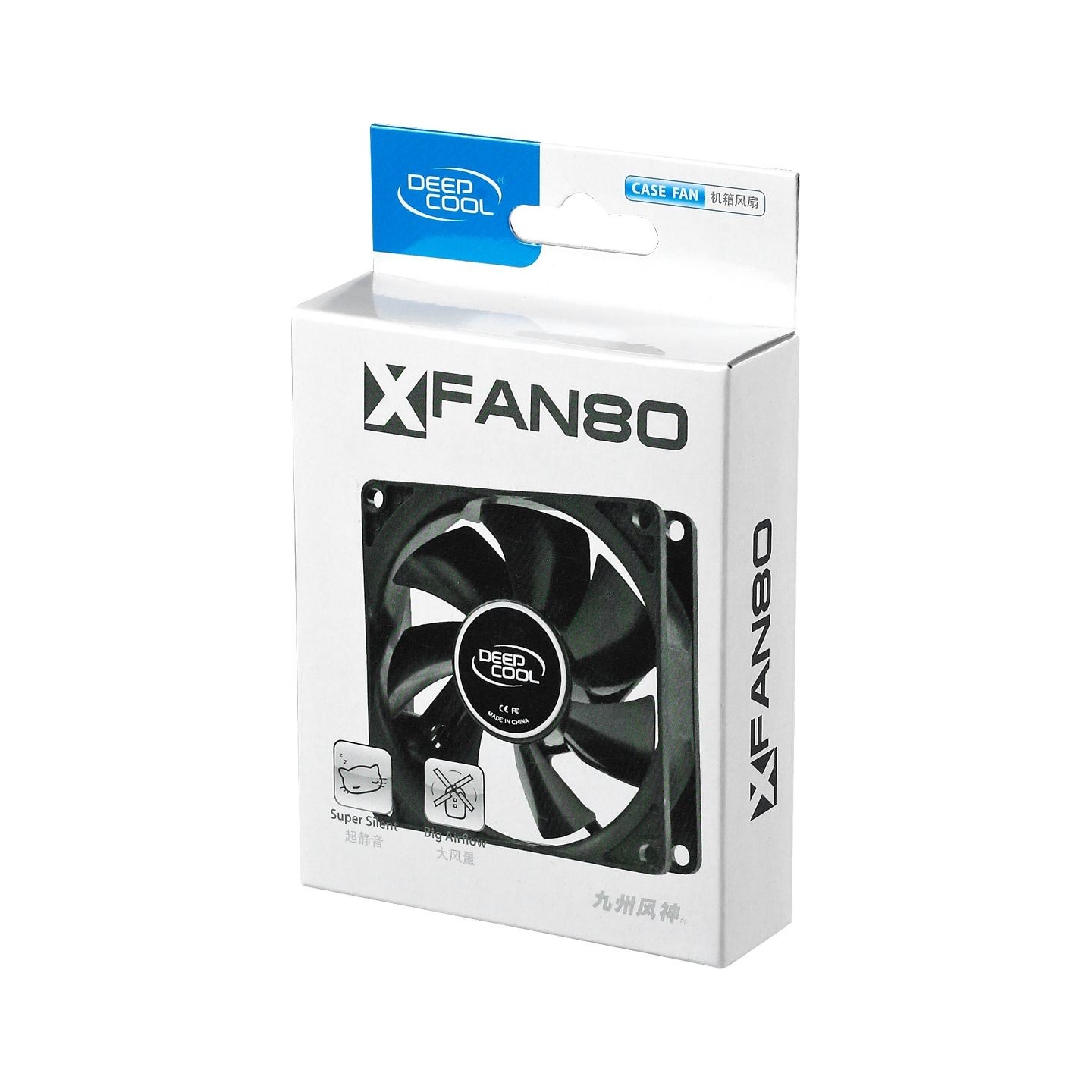 Deepcool 80mm case ventilation fan, 2 Pin; hydro bearing, | Deepcool