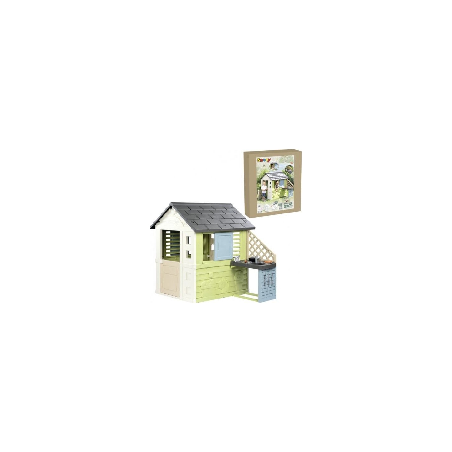 Smoby Kids garden house with kitchen Pretty