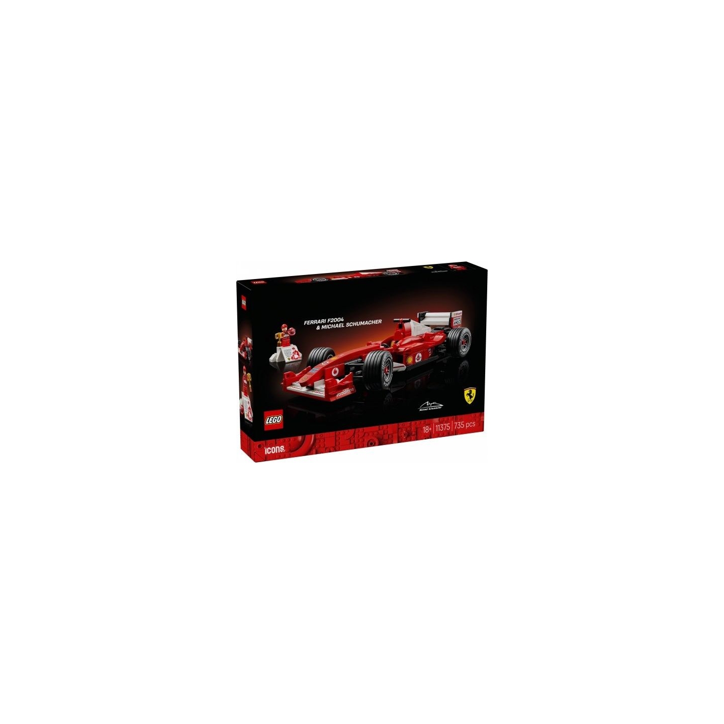 Lego Icons 11375 Ferrari F2004 and Michael Schumacher