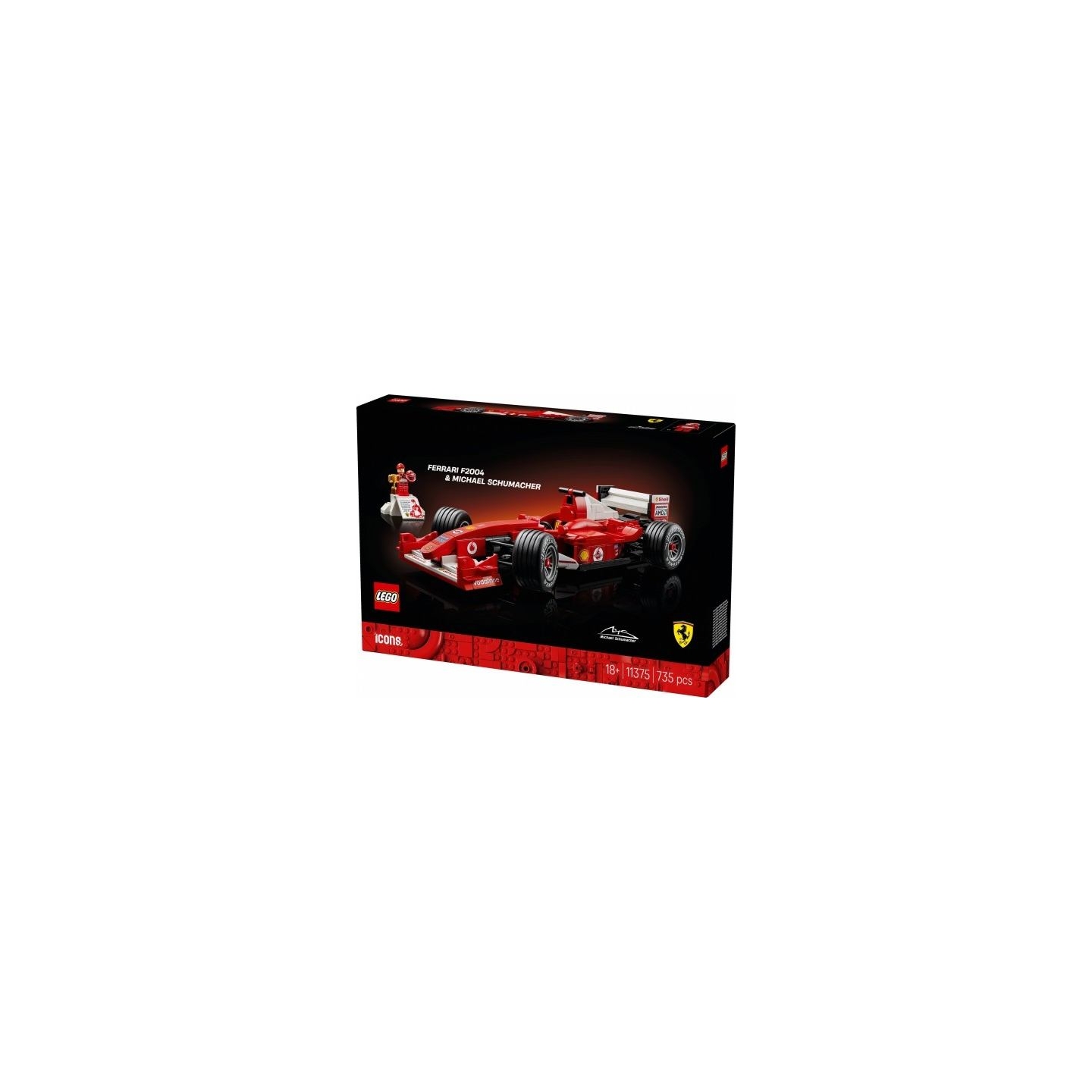 Lego Icons 11375 Ferrari F2004 and Michael Schumacher