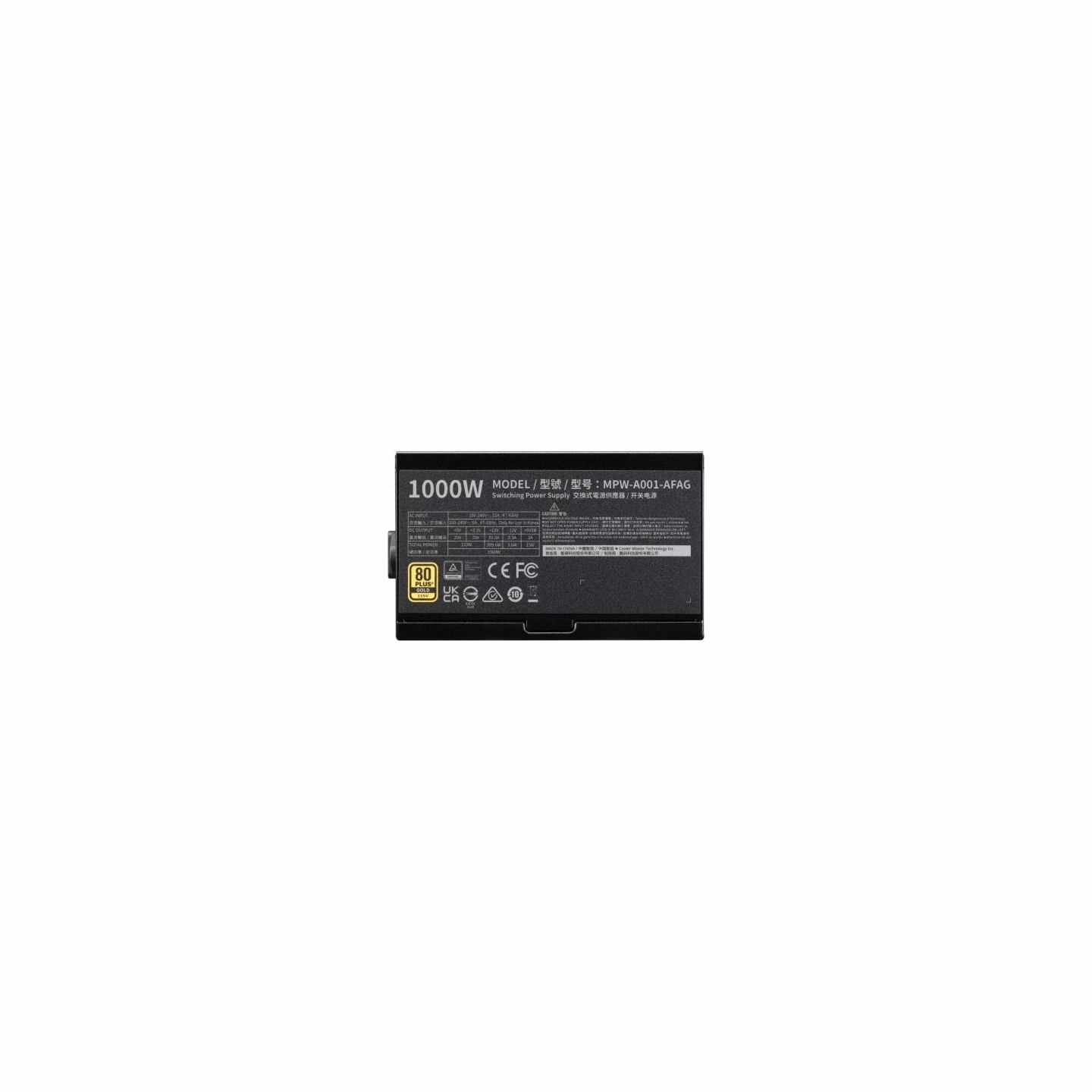 Cooler Master Modular power supply Elite Gold 1000W ATX 3.1 80 Plus Gold
