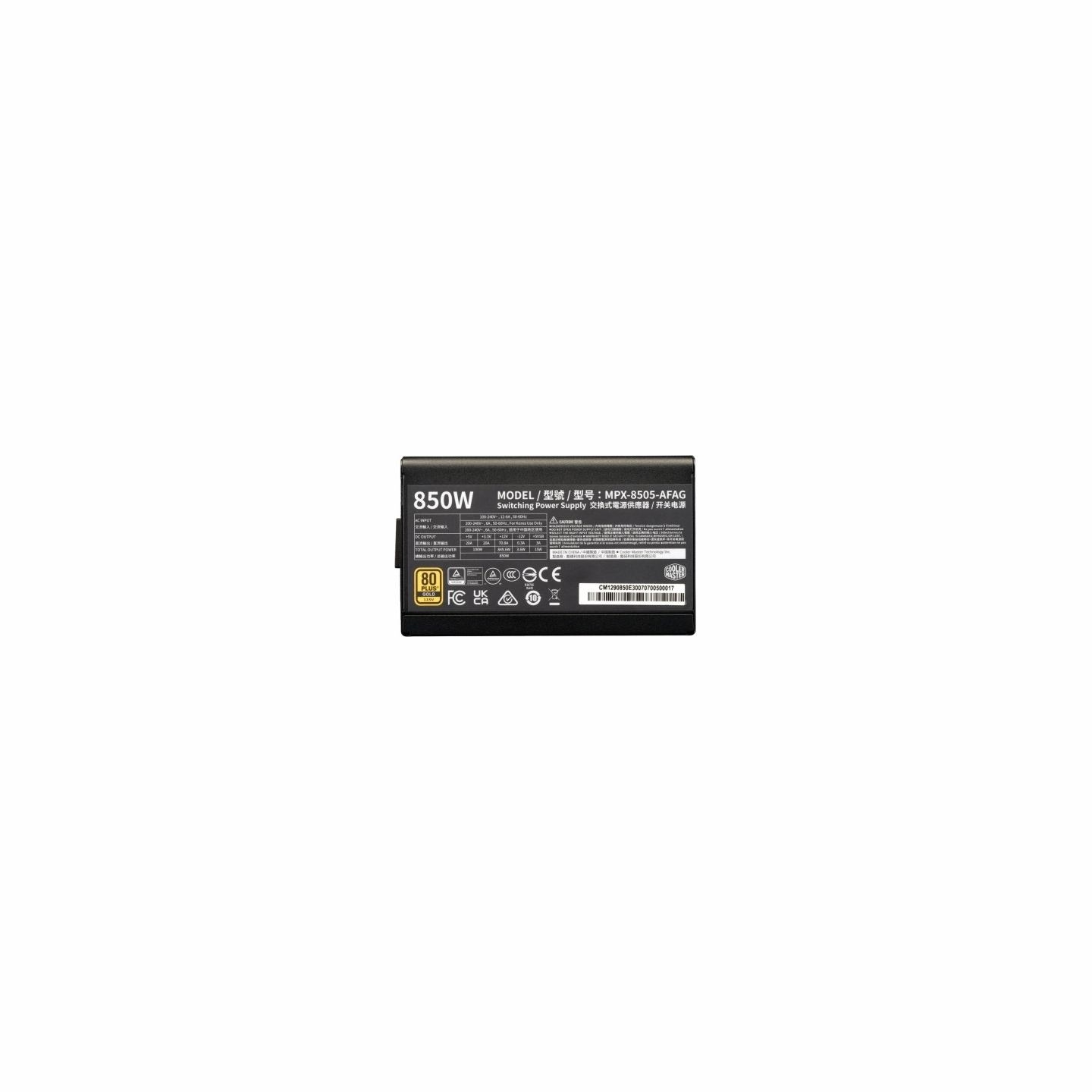 Cooler Master Modular power supply Elite Gold 850W ATX 3.1 80 Plus Gold