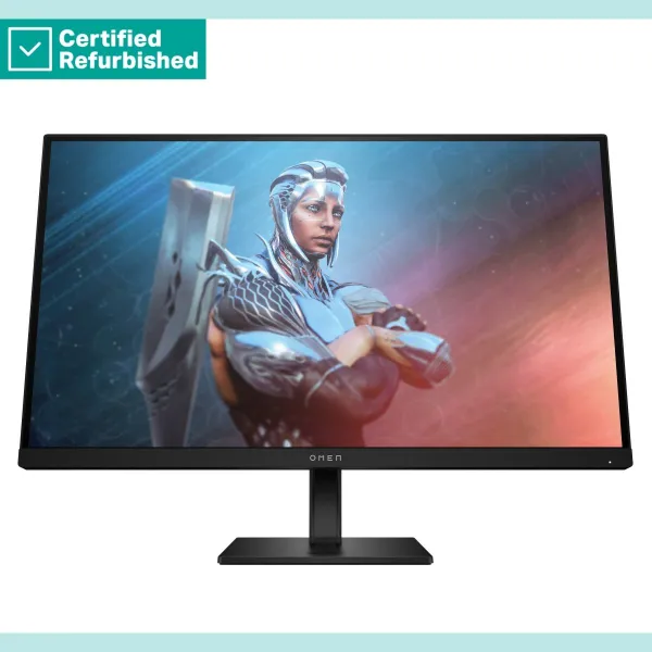 HP RENEW SILVER OMEN by HP 27 FHD Gaming Monitor - 27" 1920x1080 FHD 400-nit 165Hz AG, IPS HDR 400, 2x HDMI/DisplayPort, height 
