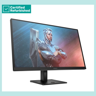 HP RENEW SILVER OMEN by HP 27 FHD Gaming Monitor - 27" 1920x1080 FHD 400-nit 165Hz AG, IPS HDR 400, 2x HDMI/DisplayPort, height 