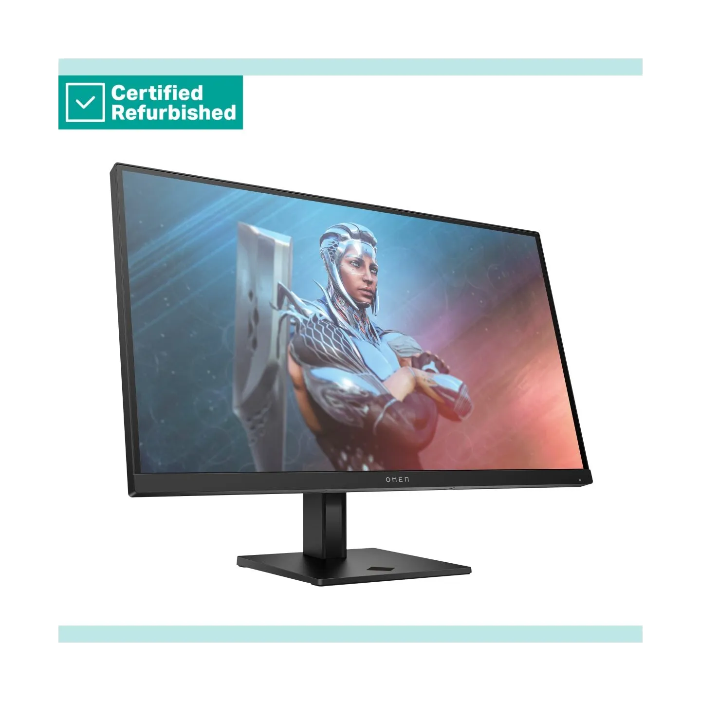 HP RENEW SILVER OMEN by HP 27 FHD Gaming Monitor - 27" 1920x1080 FHD 400-nit 165Hz AG, IPS HDR 400, 2x HDMI/DisplayPort, height 