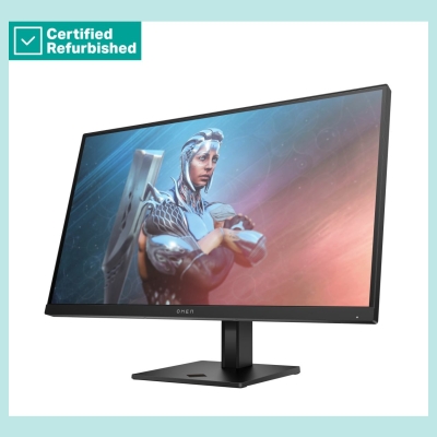 HP RENEW SILVER OMEN by HP 27 FHD Gaming Monitor - 27" 1920x1080 FHD 400-nit 165Hz AG, IPS HDR 400, 2x HDMI/DisplayPort, height 