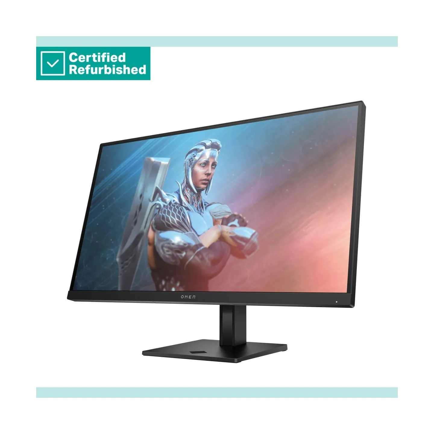 HP RENEW SILVER OMEN by HP 27 FHD Gaming Monitor - 27" 1920x1080 FHD 400-nit 165Hz AG, IPS HDR 400, 2x HDMI/DisplayPort, height 