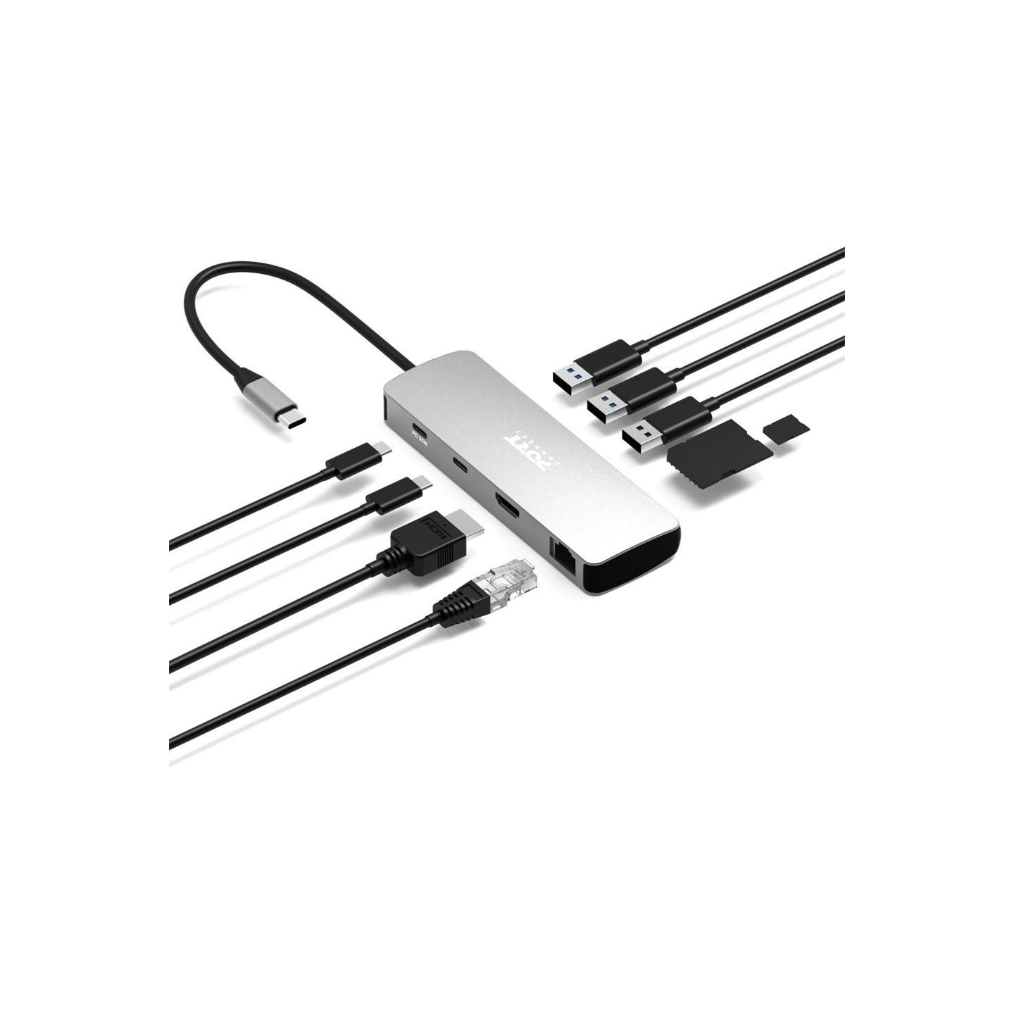 Port Connect PORT DESIGNS Docking Type C 9 In 1 - 1 X 4K HDMI - Pd 85W - Retail Btoc Only | PORT CONNECT