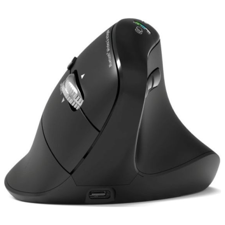 Port Connect Mouse | ERGO AUDITOR | Wireless | Bluetooth, 2.4 GHz | Black