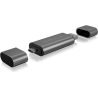 Raidsonic | External card reader with multi-USB connector | External | Micro SDHC, Micro SDXC, microSD 3.0 UHS-I SD, SDHC, SDXC,