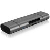 Raidsonic | External card reader with multi-USB connector | External | Micro SDHC, Micro SDXC, microSD 3.0 UHS-I SD, SDHC, SDXC,