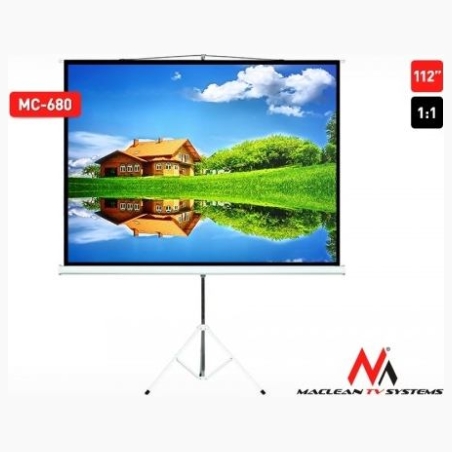 Maclean Projection screen MC-680 112" 1: 1 stand