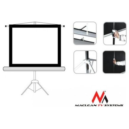 Maclean Projection screen MC-680 112" 1: 1 stand