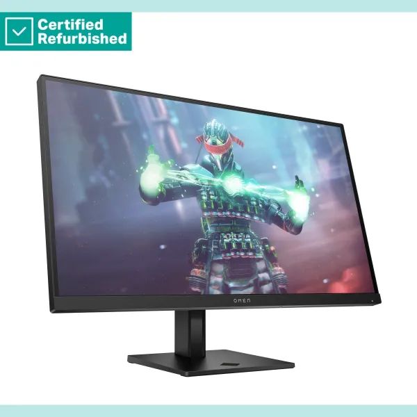 HP RENEW SILVER OMEN by HP 27k UHD Gaming Monitor - 27" 3840x2160 UHD 400-nit 144 Hz AG, IPS, USB-C/2x HDMI/DisplayPort, 2x USB-
