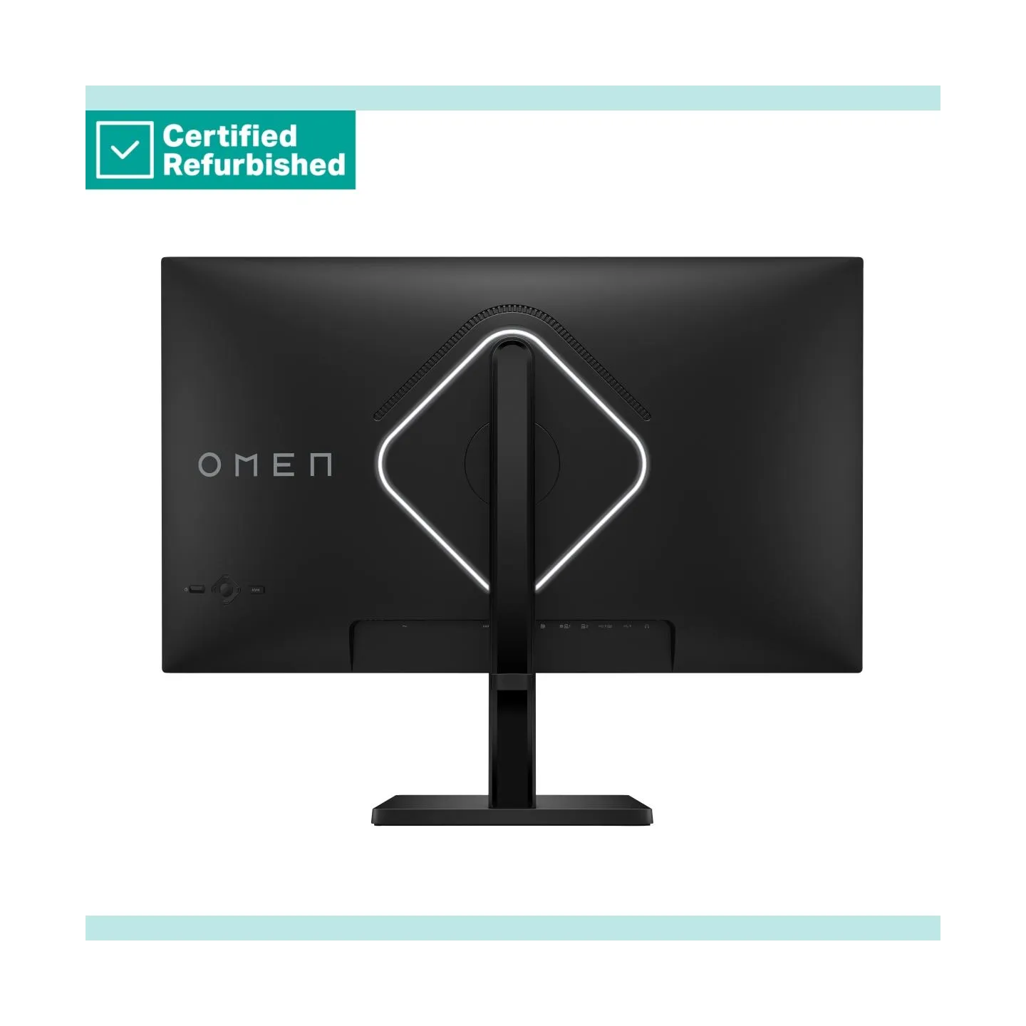 HP RENEW SILVER OMEN by HP 27k UHD Gaming Monitor - 27" 3840x2160 UHD 400-nit 144 Hz AG, IPS, USB-C/2x HDMI/DisplayPort, 2x USB-