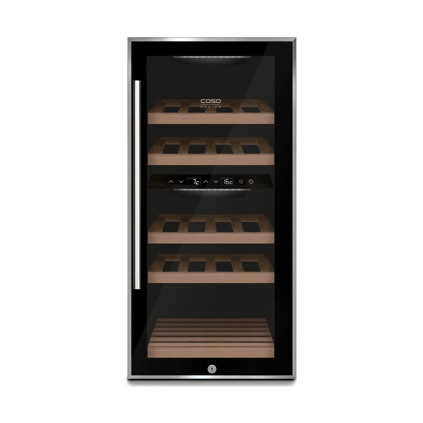 Caso | Wine cooler | WineComfort 24 | Energy efficiency class G | Showcase | Bottles capacity 24 bottles | Cooling type Compress