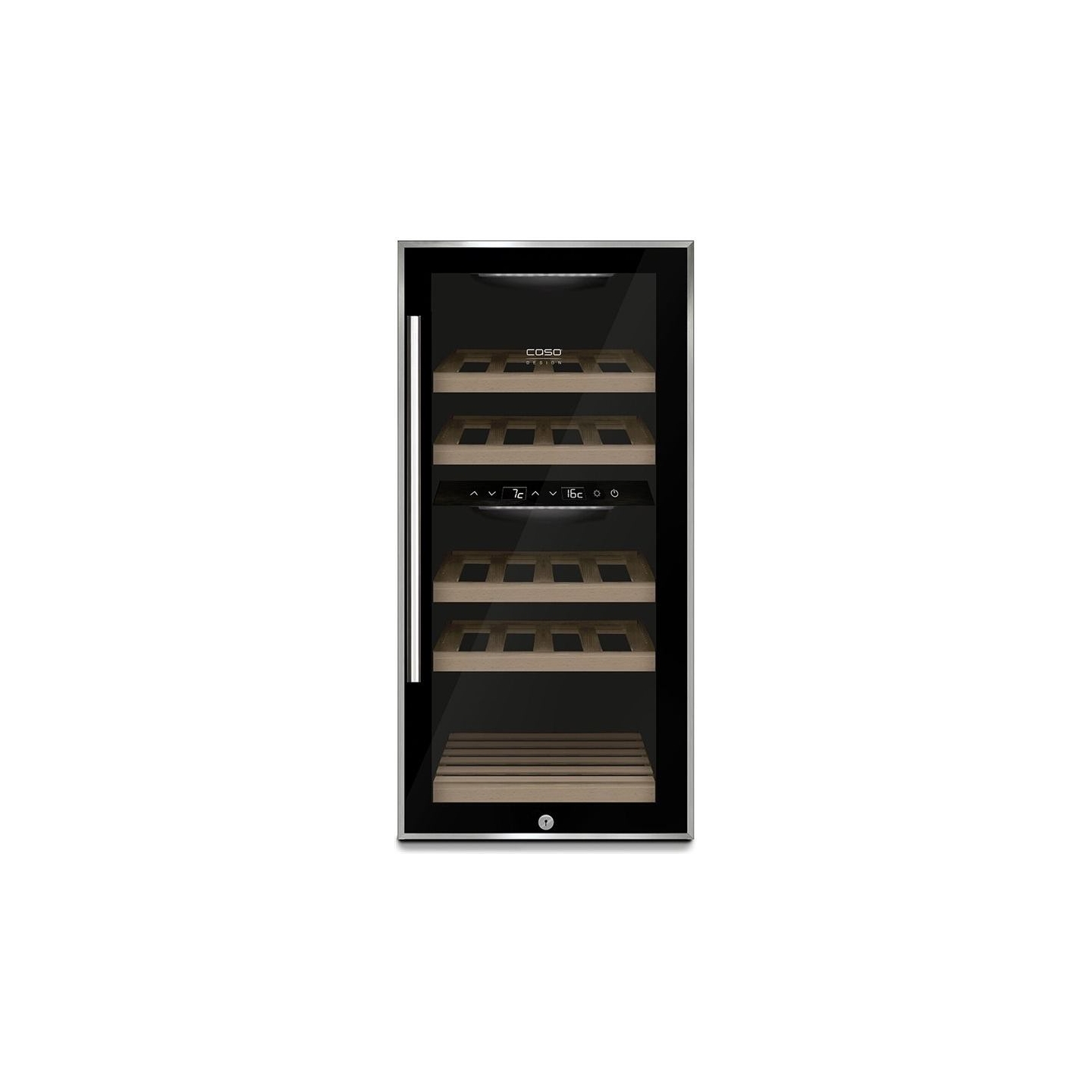 Caso | Wine cooler | WineComfort 24 | Energy efficiency class G | Showcase | Bottles capacity 24 bottles | Cooling type Compress
