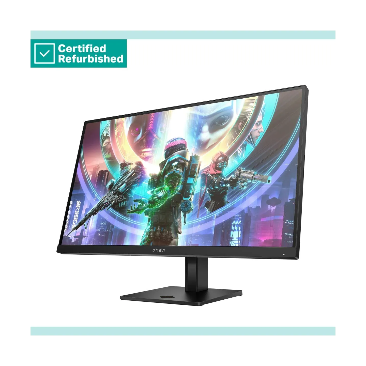 HP RENEW SILVER OMEN by HP 27qs QHD Gaming Monitor - 27" 2560x1440 QHD 400-nit 240Hz AG, IPS, 2x HDMI/DisplayPort, 2x USB-A, spe