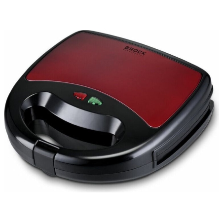 Brock SSM 6004 RD 4 in 1 Sandwich/Nutlet/WaffleMaker And Grill 750 W, Red