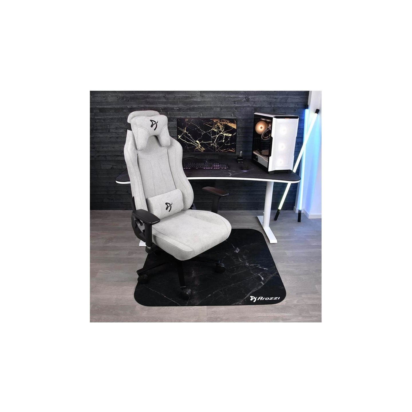 Arozzi ZONA Quattro Floor Pad | Black Marble