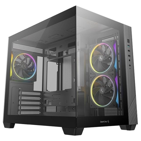 Deepcool Case | CG330 3F | Black | Micro ATX