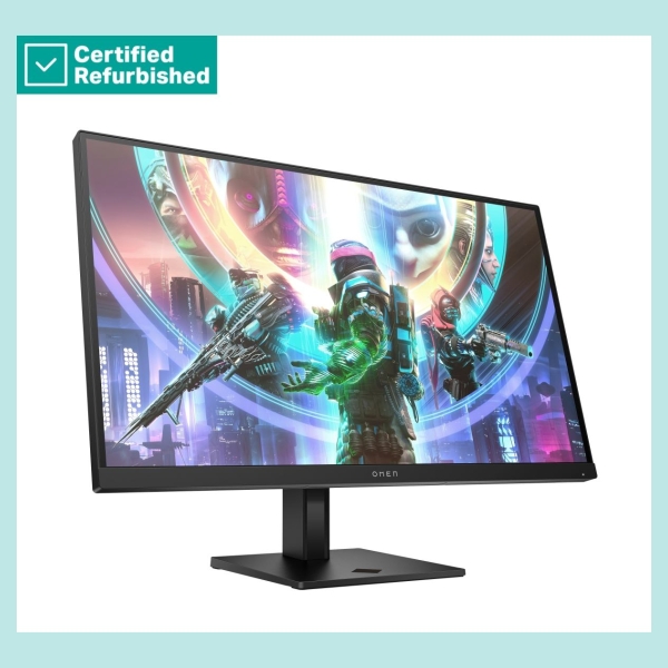HP RENEW SILVER OMEN by HP 27qs QHD Gaming Monitor - 27" 2560x1440 QHD 400-nit 240Hz AG, IPS, 2x HDMI/DisplayPort, 2x USB-A, spe