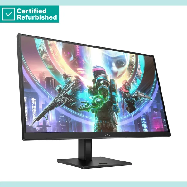 HP RENEW SILVER OMEN by HP 27qs QHD Gaming Monitor - 27" 2560x1440 QHD 400-nit 240Hz AG, IPS, 2x HDMI/DisplayPort, 2x USB-A, spe