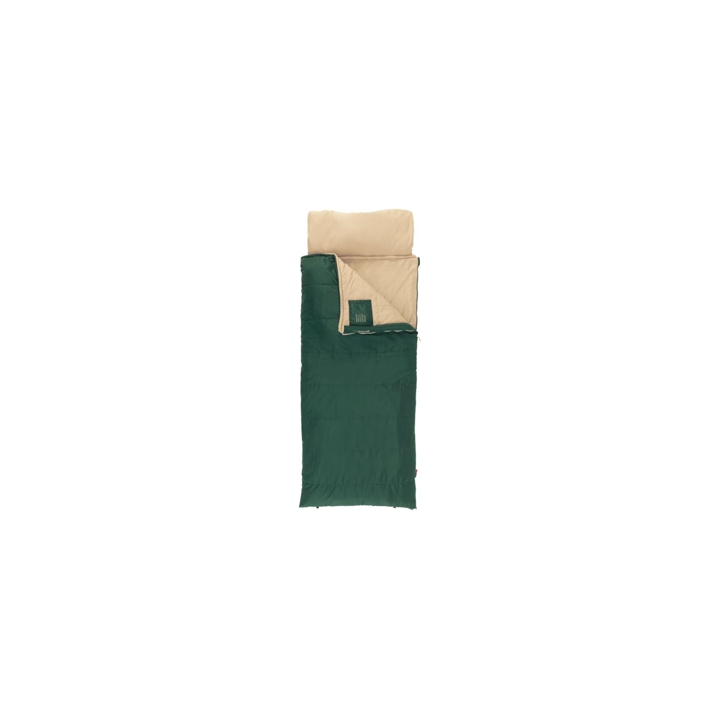 Outwell Contour Prime Green | Sleeping Bag | 220 x 85 cm | -13 to 16 °C | 2-way L-shape open-end with auto lock