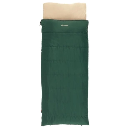 Outwell Contour Prime Green | Sleeping Bag | 220 x 85 cm | -13 to 16 °C | Right Zipper