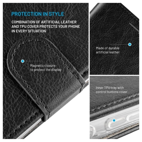 Fixed Opus | Book Case | Xiaomi | Redmi 15 4G/5G | Synthetic leather | Black