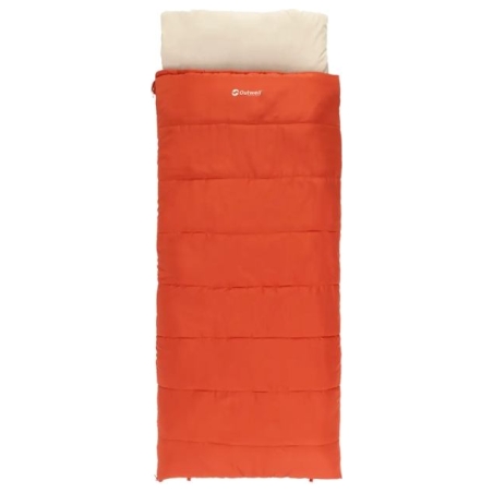 Outwell Contour Lux Red | Sleeping Bag | 220 x 85 cm | -19 to 15 °C | Right Zipper