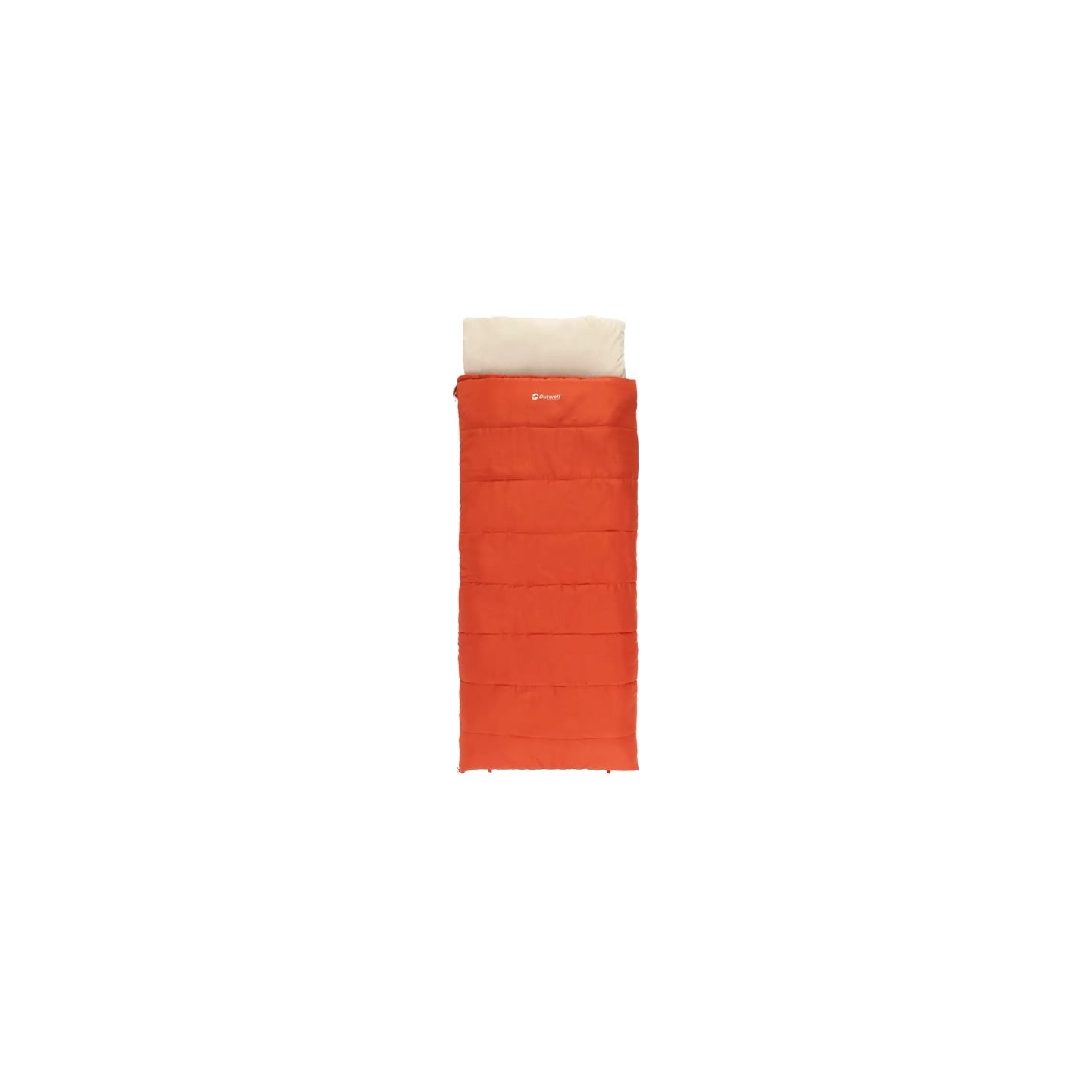 Outwell Contour Lux Red | Sleeping Bag | 220 x 85 cm | -19 to 15 °C | Right Zipper