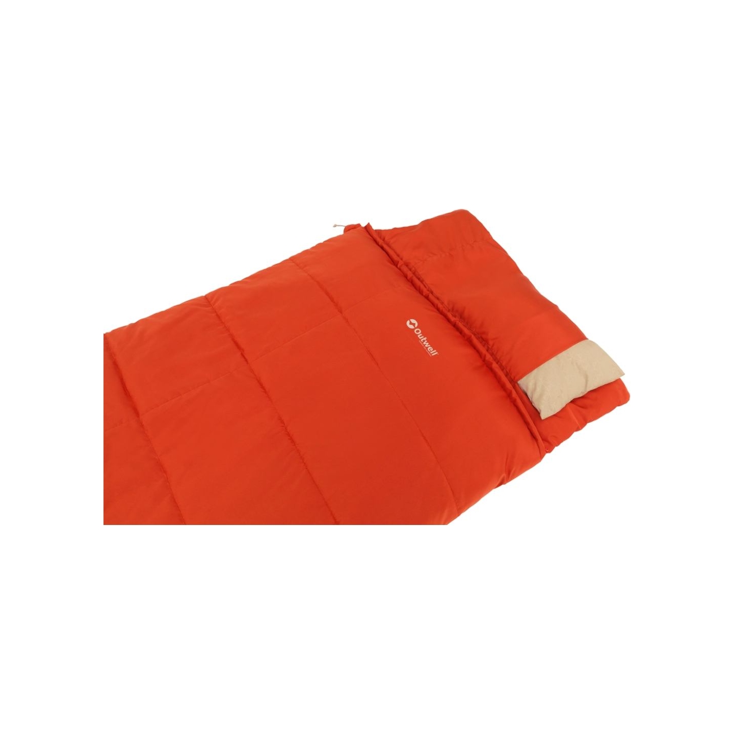 Outwell Contour Lux Red | Sleeping Bag | 220 x 85 cm | -19 to 15 °C | Right Zipper